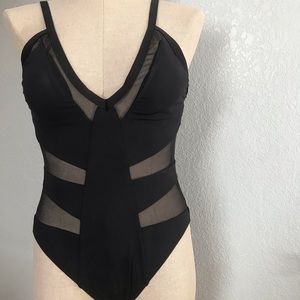kenneth cole new york mesh swimsuit one piece